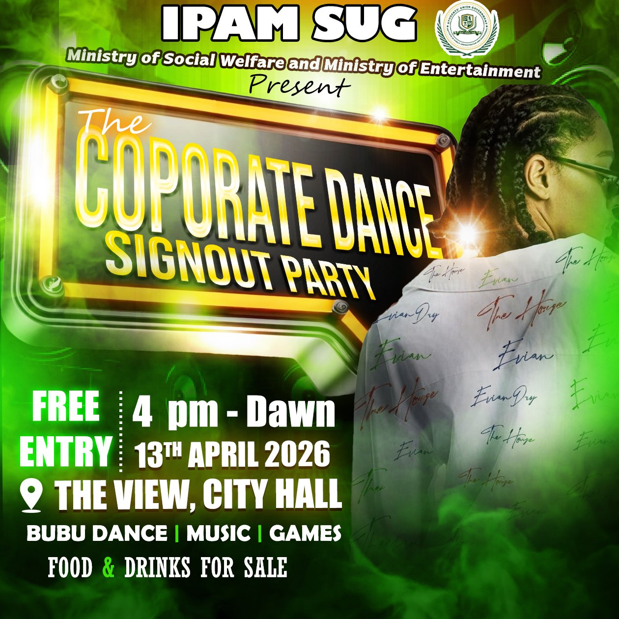 FREE ENTRY SIGNOUT PARTY