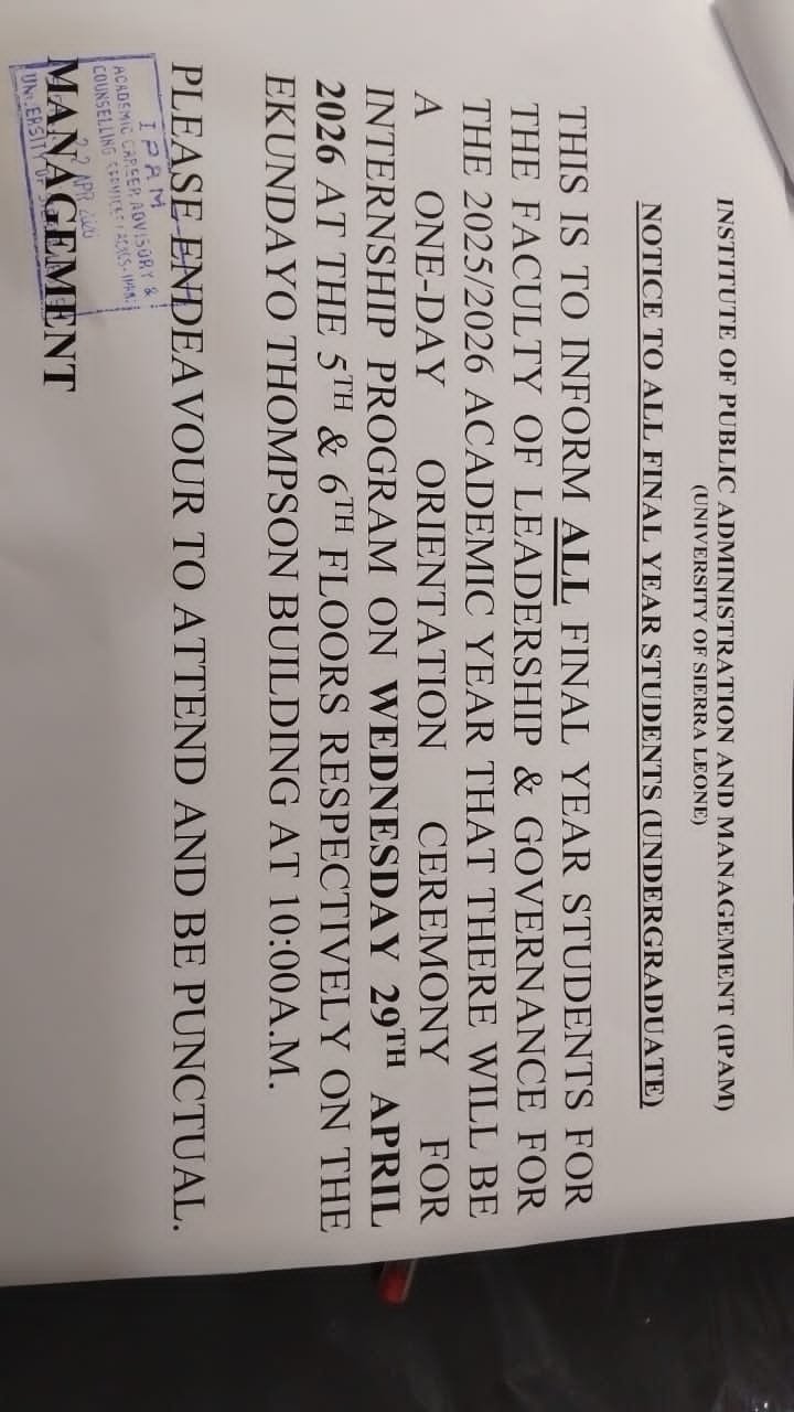 IPAM Releases Schedule for Internship Orientation by Department