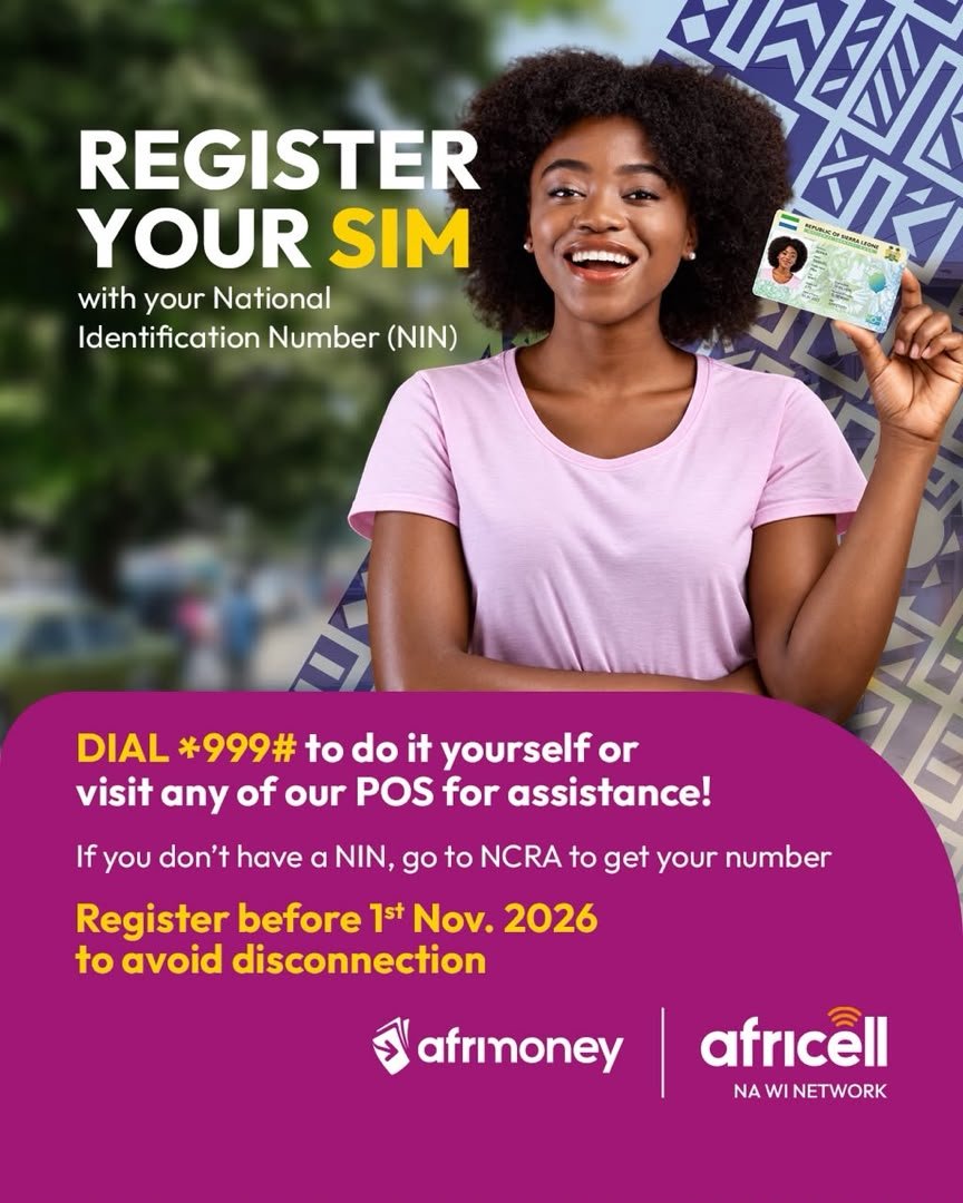 Register your Africell for FREE with your NIN🪪